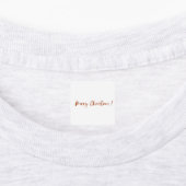 Vrolijk kerstgroet beer en konijntje stickers (Aangebracht)