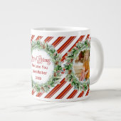 Vrolijk kerstgrootvader We houden van foto's Grote Koffiekop (Voorkant rechts)