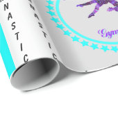 Vrolijk kerstgymnast inpakpapier (Rol Hoek)