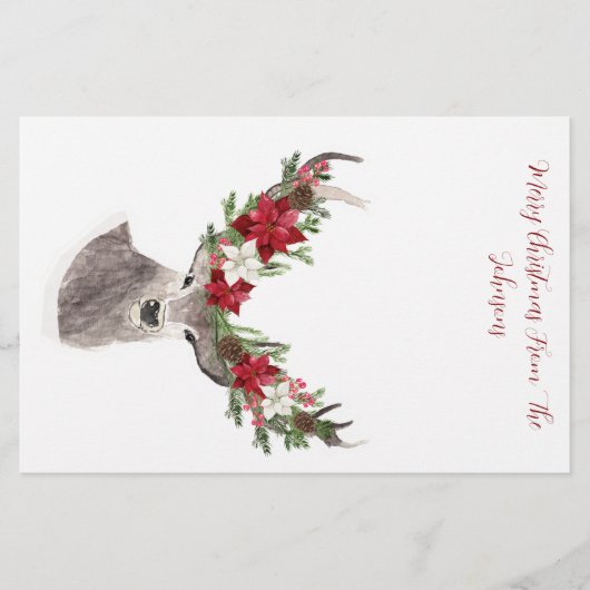 Vrolijk kersthert briefpapier (Voorkant)