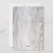 Vrolijk Kersthert Holly Rustic Wood Snowflake Feestdagenkaart (Achterkant)