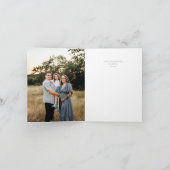 Vrolijk kersthert in een rode sjaal feestdagen kaart (Binnen)