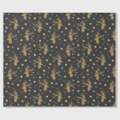 Vrolijk kersthert inpakpapier (Vlak)