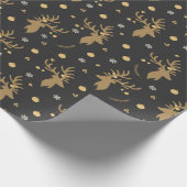 Vrolijk kersthert inpakpapier (Hoek)