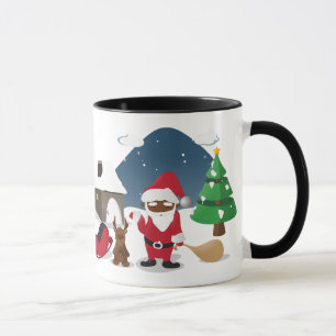 Vrolijk kersthomeboys: Zwarte Kerstman en Blingin' Mok