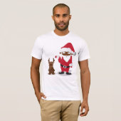 Vrolijk kersthomeboys: Zwarte Kerstman en Blingin' T-shirt (Voorkant volledig)