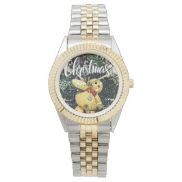 Vrolijk kersthorloge horloge