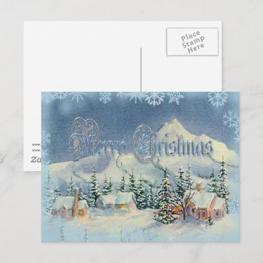 Vrolijk kersthuis van Sharon Feestdagenkaart (Voorkant / Achterkant)