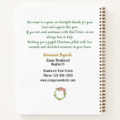 Vrolijk kersthuis waar het hart | Onroerend goed Notitieboek (Achterkant)