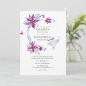 Vrolijk kersthuwelijk kaart (Staand voorkant)