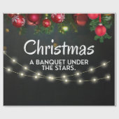 vrolijk kerstinpakpapier cadeaupapier (Vlak)