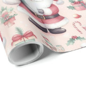 Vrolijk kerstinpakpapier cadeaupapier (Rol Hoek)