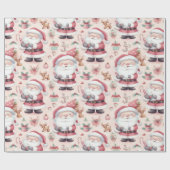 Vrolijk kerstinpakpapier cadeaupapier (Vlak)