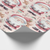 Vrolijk kerstinpakpapier cadeaupapier (Hoek)