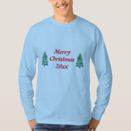 Vrolijk kerstjaar vakantie bomen tshirts