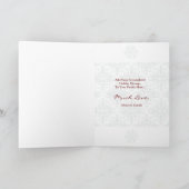 Vrolijk Kerstkaart Double Mint Feestdagen Kaart (Binnen)