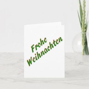 Vrolijk kerstkaartje, Duits Feestdagen Kaart