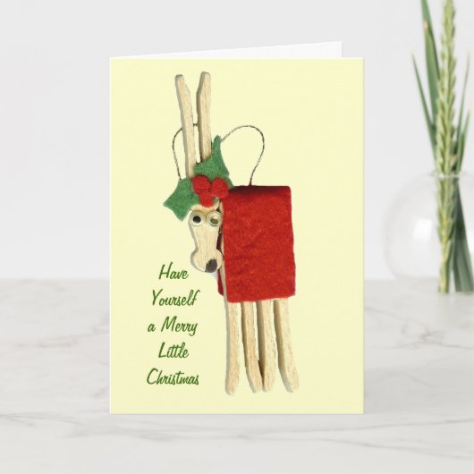 Vrolijk kerstkaartje feestdagen kaart (Voorkant)