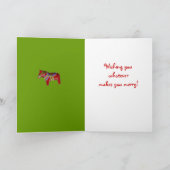 Vrolijk kerstkaartje feestdagen kaart (Binnen)