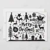 Vrolijk kerstkaartje feestdagenkaart (Voorkant)