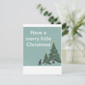 vrolijk kerstkaartje feestdagenkaart (Staand voorkant)