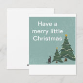 vrolijk kerstkaartje feestdagenkaart (Voorkant / Achterkant)