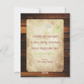 Vrolijk kerstkaartje feestdagenkaart (Achterkant)