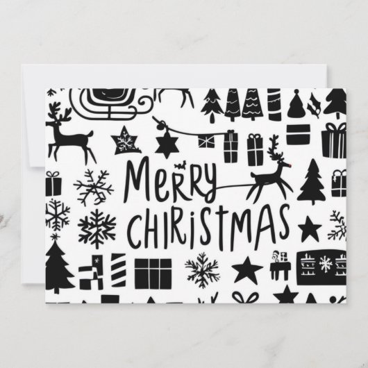 Vrolijk kerstkaartje feestdagenkaart (Voorkant)