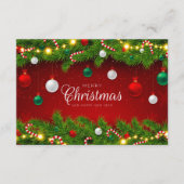 vrolijk kerstkaartje informatiekaartje (Voorkant)