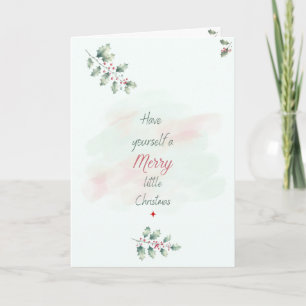 Vrolijk kerstkaartje kaart