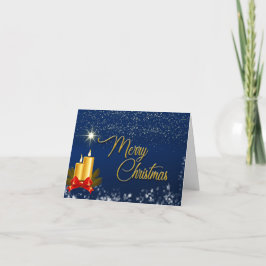 Vrolijk kerstkaartje met bewerkbare boodschap aan  bedankkaart
