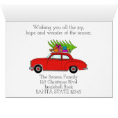 Vrolijk kerstkaartje met cadeautjes (Binenzijde Horizontaal (Onderkant))