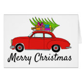 Vrolijk kerstkaartje met cadeautjes (Voorkant Horizontaal)