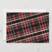 Vrolijk kerstkaartje Red Pset Faux Foil Feestdagenkaart (Achterkant)