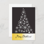 Vrolijk kerstkaartje RSVP kaartje (Voorkant / Achterkant)