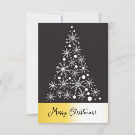 Vrolijk kerstkaartje RSVP kaartje