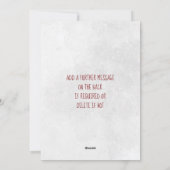 Vrolijk kerstkaartje Winter Holly Berry Fox Feestdagenkaart (Achterkant)