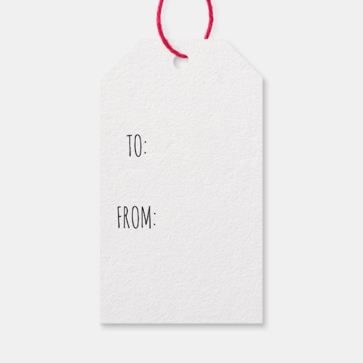 Vrolijk kerstkalligrafie cadeau Labels Cadeaulabel (Achterkant)