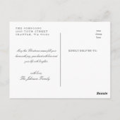 Vrolijk kerstkalligrafie met Waterverf Tree Briefkaart (Achterkant)