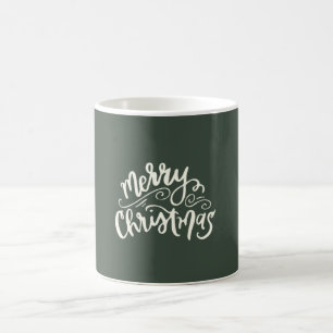 Vrolijk kerstkalligrafie Mok