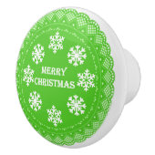 Vrolijk kerstkant keramische knop (Rechts)