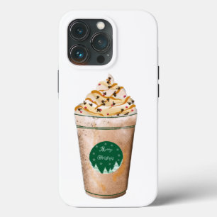 Vrolijk kerstkaramel drizzled-latte Case-Mate iPhone case