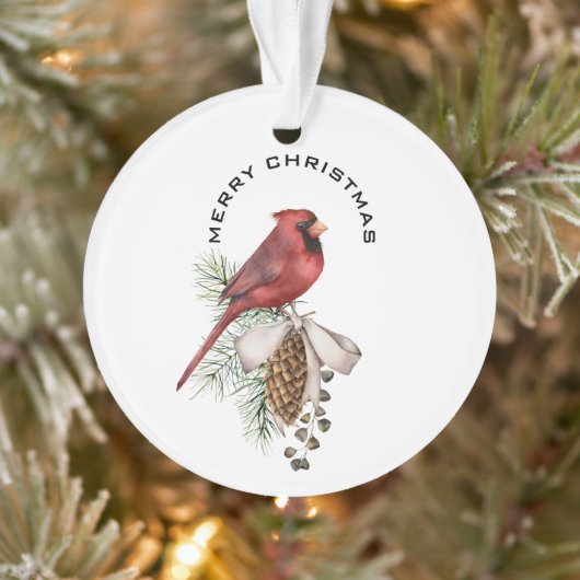 Vrolijk kerstkardinaal en pijnlijk kerstfeest ornament (Boom)