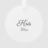 Vrolijk kerstkardinaal en pijnlijk kerstfeest ornament (achterkant)