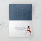 Vrolijk kerstkardinaal op de sterrenkaart kaart (Binnen)