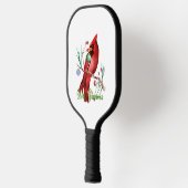 Vrolijk kerstkardinaal pickleball paddle (Links)