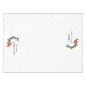 Vrolijk kerstkardinaal tafelkleed (Voorkant (Horizontaal))