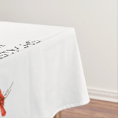 Vrolijk kerstkardinaal tafelkleed (Voorbeeld)