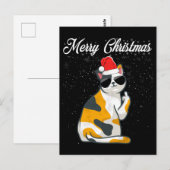 Vrolijk kerstkat Midflinger Rude Xmas Ugandees C Briefkaart (Voorkant / Achterkant)