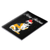 Vrolijk kerstkat Midflinger Rude Xmas Ugandees C Notitieboek (Linkerzijde)